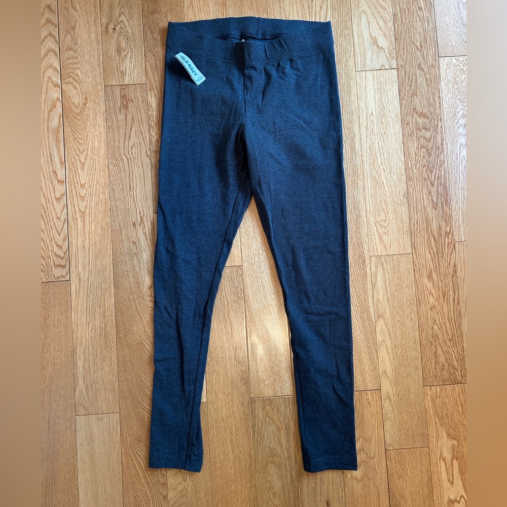 Old Navy Charcoal Ribbed Leggings sz M